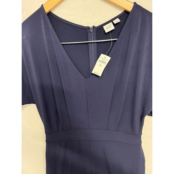 Gap | New With Tags | women's Navy Blue Jumpsuit | Petite Size 2 - Picture 6 of 8